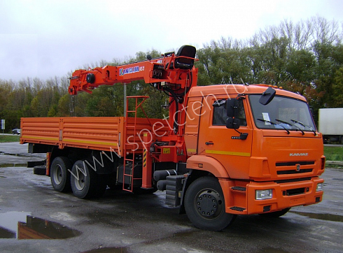 Бортовой КамАЗ 65115 с КМУ Kanglim 2056SM