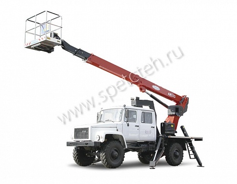 Двухрядный ГАЗ-33088 Садко с АГП Socage