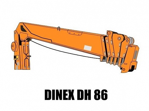 Кран манипулятор (КМУ)  Dinex DH 86