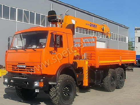 Бортовой КамАЗ 43118 с КМУ Dinex DH76