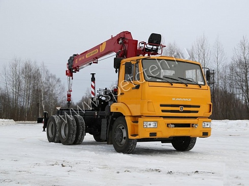 Седельный тягач КамАЗ 65115 с Галичанин КМУ-150