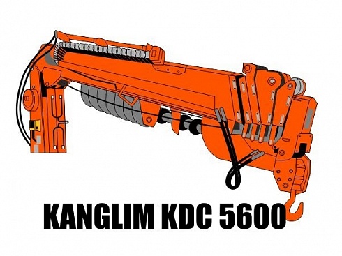 Кран манипулятор (КМУ) Kanglim KDC 5600 c буром