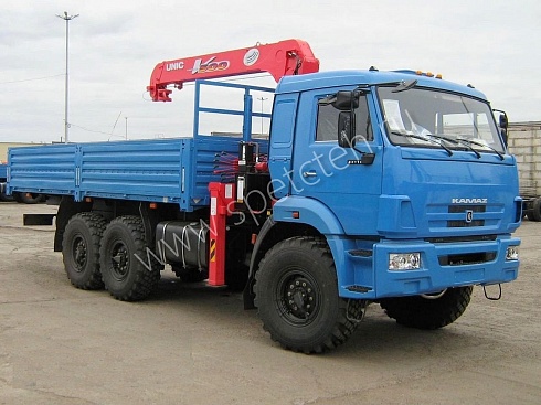 Бортовой КамАЗ 43118 с КМУ Unic UR-V550